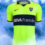 nueva camiseta verde de Boca, hecha con plástico reciclado.